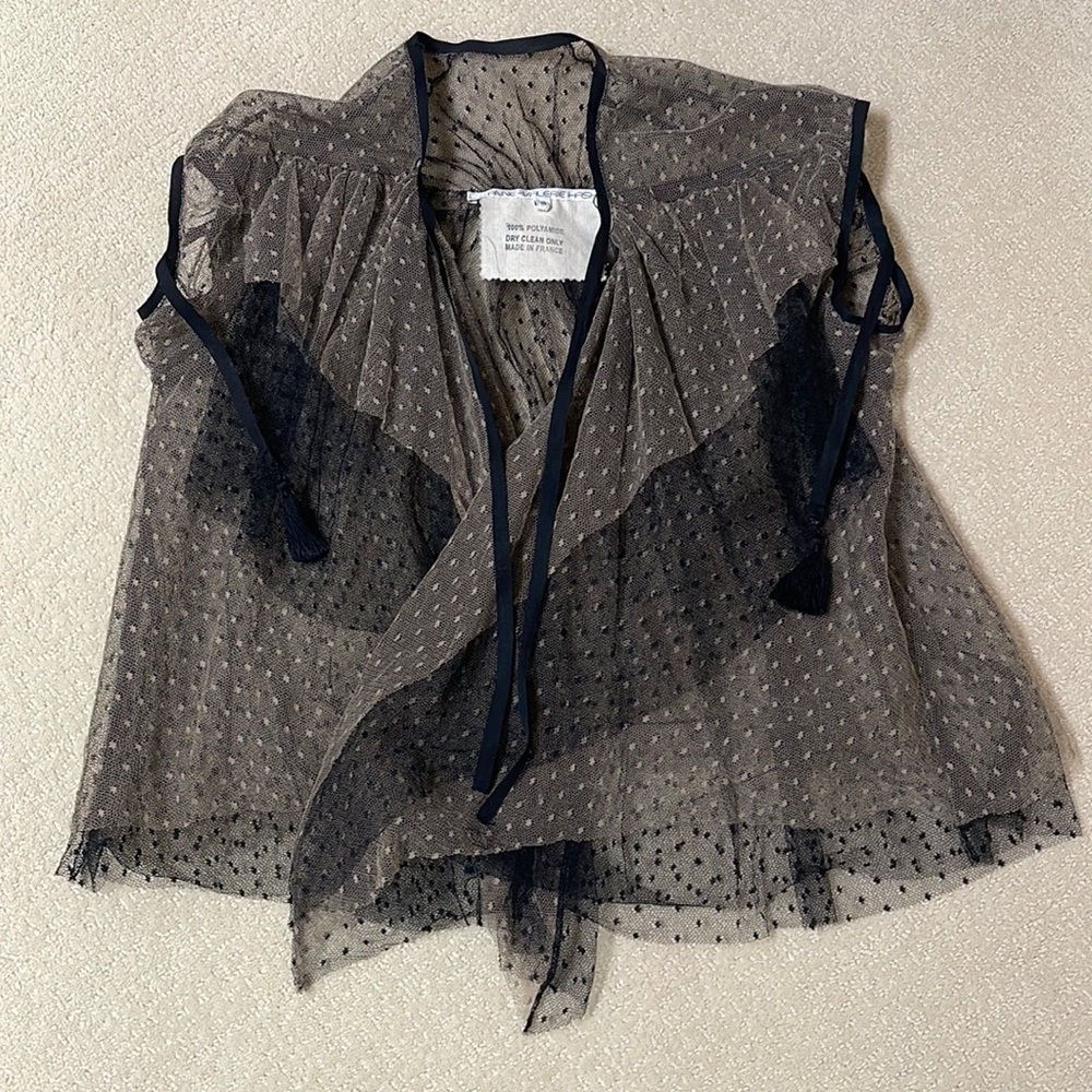 Anne-Valerie Hash Organza shirt/accent Top